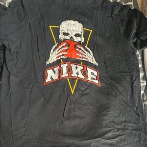 Nike Black Tee with Skull Graphic